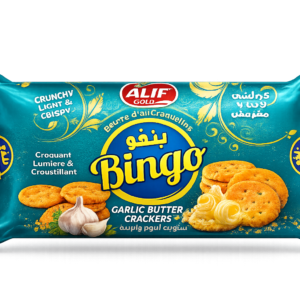 Bingo Cracker Garlic Butter 1*4*12pcs*75Gm